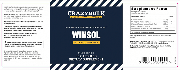 Winsol Ingredients